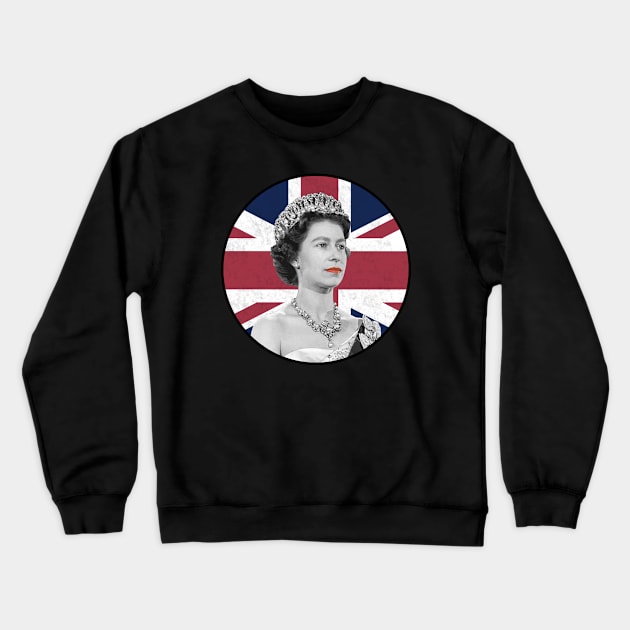 Queen Elizabeth Crewneck Sweatshirt by valentinahramov